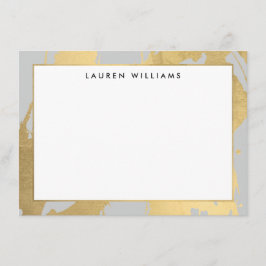 Resumen de brochas de oro falsas en tarjeta de not