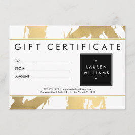 Resumen de brochas de oro falsas en tarjeta de reg