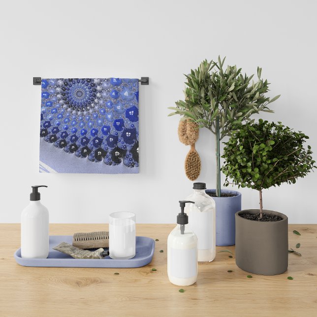 Resumen de burbujas fractales de ocmbre azul (Subido por el creador)