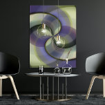 Resumen de cadera Media Círculos Patrón de Arte Mo<br><div class="desc">Hermosa espiral geométrica contemporánea púrpura, negra, violeta, verde menta pastel y amarillo pálido mosaico patrón de flores abstractas. Elegante, elegante y ecléctico diseño minimalista para el trendsetter artístico de cadera, estilo de arte retro vintage o amante abstracto de los motivos geométricos digitales. Coincide con el diseño con los colores de...</div>