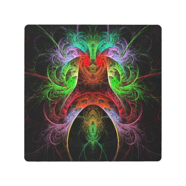 Resumen de carnaval arte en la pared Metalizado (Anverso)