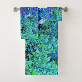 Resumen de Chartreuse y patrón de follaje azul