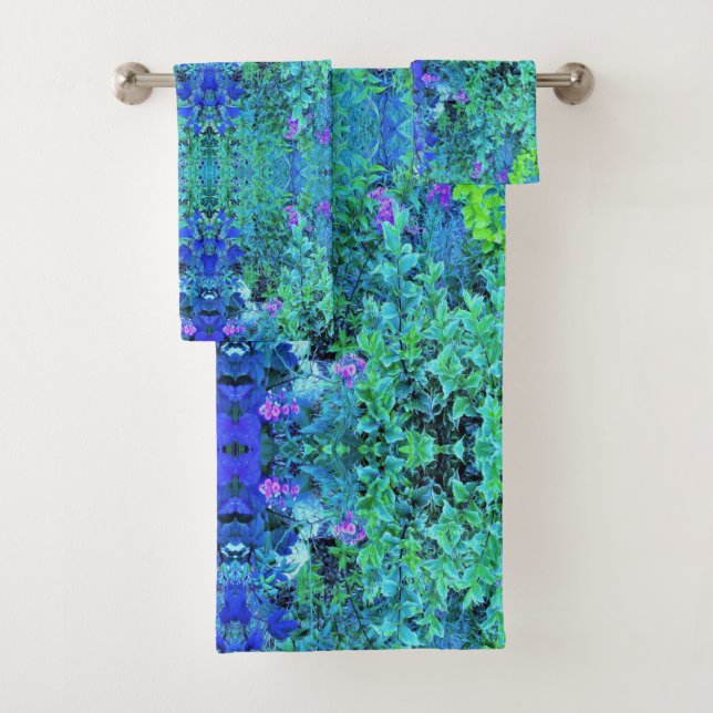 Resumen de Chartreuse y patrón de follaje azul (In situ)