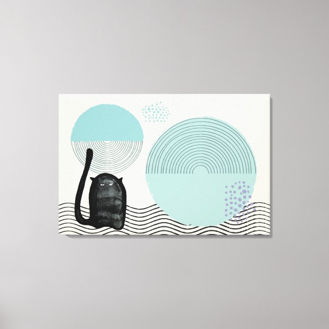 Resumen de círculos Cat 8 Imprimir lienzo (Anverso)