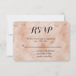 Resumen de color rosa RSVP