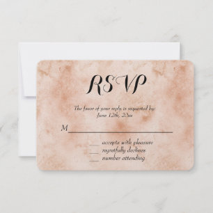 Resumen de color rosa RSVP