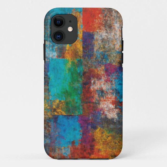 Resumen de color Splash iPhone 11 Funda (Reverso)