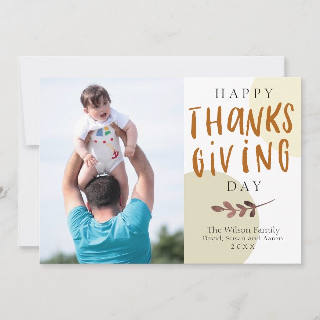 Resumen de colores otoñales Foto Tarjeta de Acción (Anverso)