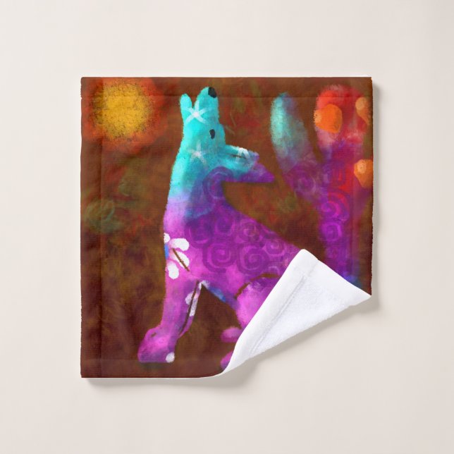 Resumen de Coyote Arte Saguaro Cactus Deert Brown (Toallita)