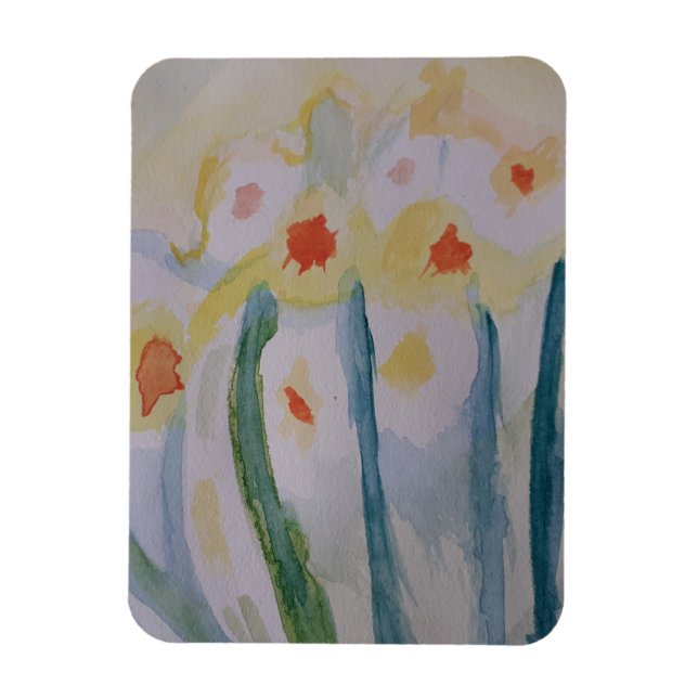 Resumen de Daffodils Imán de Fotografía Flexible (Vertical)
