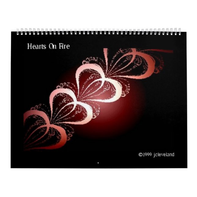 Resumen de diseño de arte fractal Calendario color (Tapa)