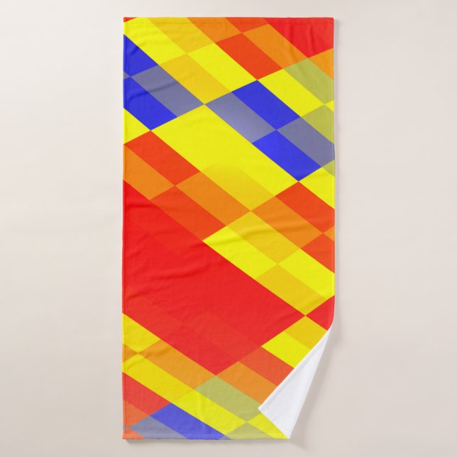 Resumen de diseño de fondo abstracto de mezcla de  (Toalla de baño)