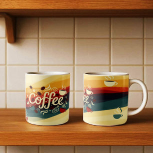 Resumen de diseño de tazas para café en la tierra