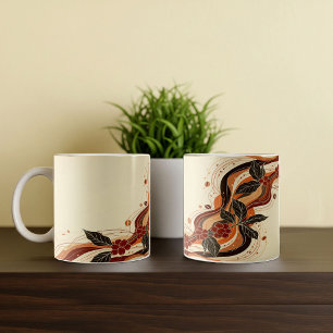 Resumen de diseño de tazas para café en la tierra