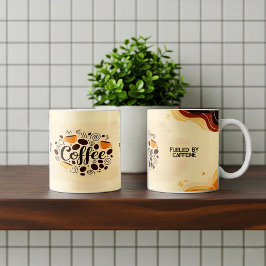 Resumen de diseño de tazas para café en la tierra