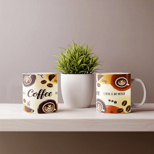 Resumen de diseño de tazas para café en la tierra