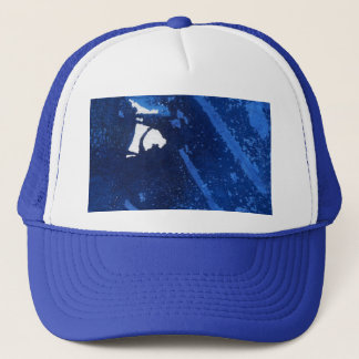 Resumen de diseño Gorra en azul profundo del océan