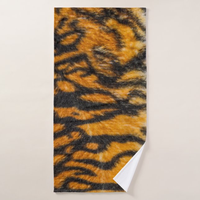 Resumen de fondo con patrones de tigre, animal, as (Toalla de baño)