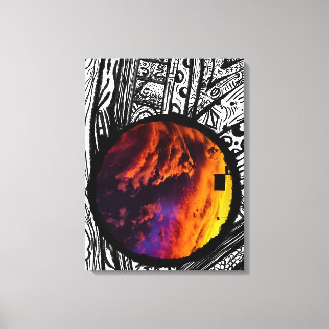 Resumen de fotografía de arte de cuadros (cielo má (Anverso)