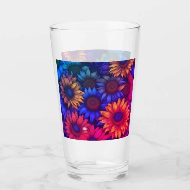 Resumen de girasoles coloridos #338 (Anverso)