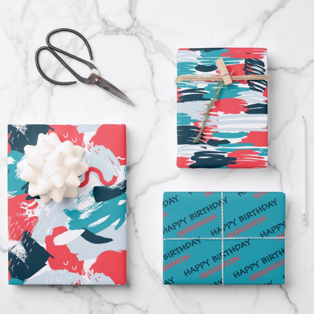 Resumen de hojas de papel de envolvimiento de cump (Anverso)