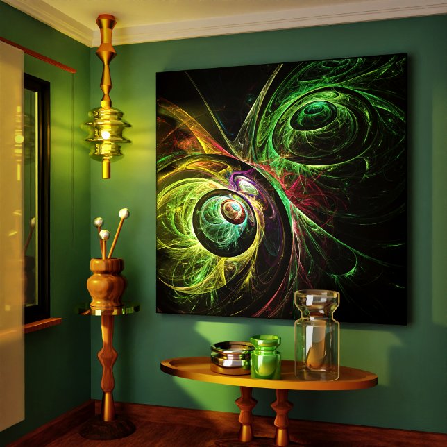 Resumen de imágenes de lienzo envuelto (Eye to Eye Abstract Art Wrapped Canvas Print)