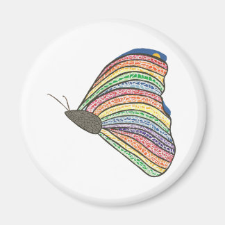 Resumen de imanes de mariposa pintados con mosaico