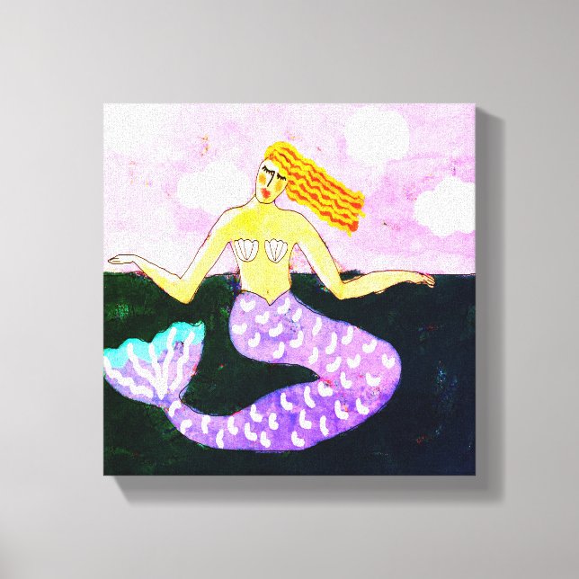Resumen de impresión de pintura de sirenas digital (Anverso)