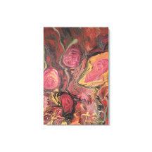 Resumen de impresión de pintura floral