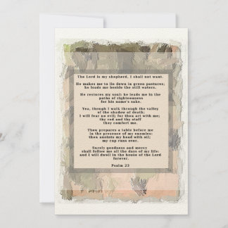 Resumen de invitaciones al salmo 23