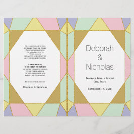 Resumen de joyas tonos pálidos programa de boda mo