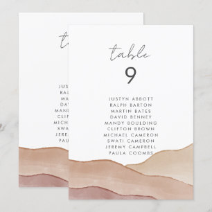 Resumen de la acuarela de Boho   Tarjeta de gráfic