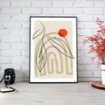Resumen de la decoración de las paredes, boho canv<br><div class="desc">Los colores mullidos y el diseño minimalista hacen de esta impresión la adición perfecta a cualquier decoración moderna,  boho o de inspiración de mediados de siglo. Imprimida en papel de lienzo o poster de alta calidad,  esta impresión seguramente hará una declaración en cualquier habitación.</div>