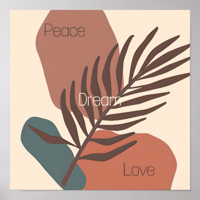 Resumen de la hoja de palma personalizado de arte  (Frente)