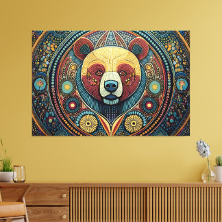 Resumen de la impresión de lienzo de arte