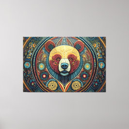 Resumen de la impresión de lienzo de arte