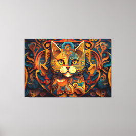 Resumen de la impresión de lienzo de arte