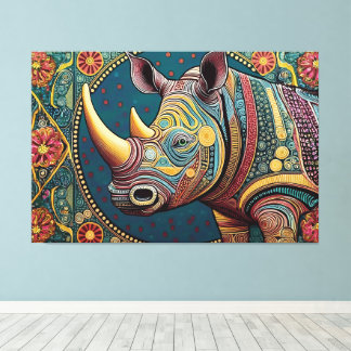 Resumen de la impresión de lienzo de arte