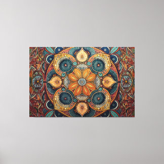 Resumen de la impresión de lienzo de arte