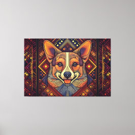 Resumen de la impresión de lienzo de arte