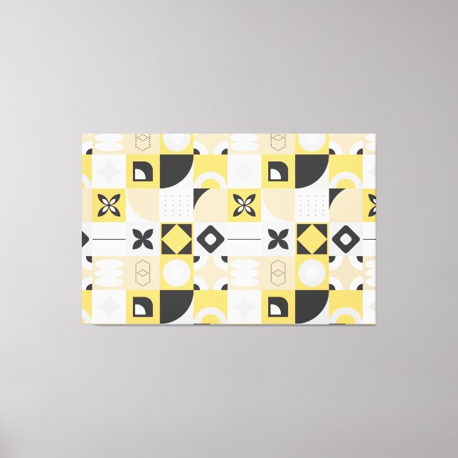 Resumen de la impresión de lienzo mosaico (Anverso)