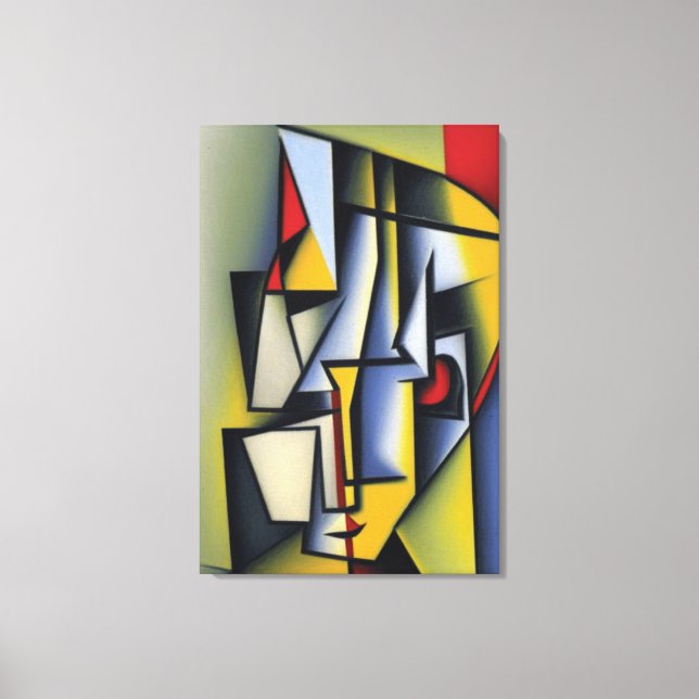 Resumen de la impresión del retrato cubista (Anverso)