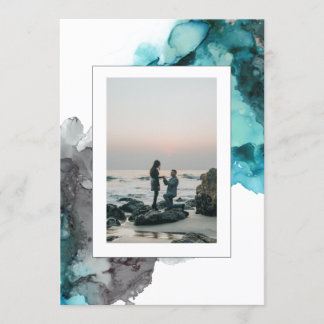 Resumen de la invitación a la boda fotográfica mod