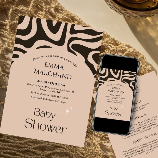 Resumen de la invitación de Boho Baby Shower (Subido por el creador)