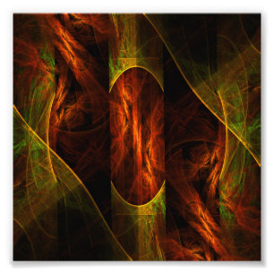 Resumen de la jungla de Mystique Foto de arte impr