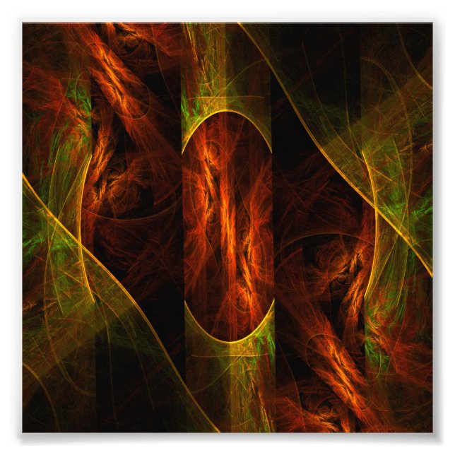 Resumen de la jungla de Mystique Foto de arte impr (Frente)