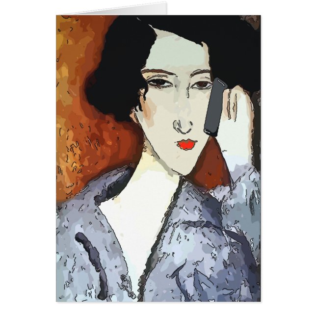 Resumen de la mujer en el teléfono celular 4 (Frente)