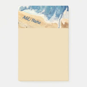 Resumen de la playa Publicación personalizada Nota
