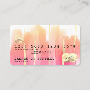 Resumen de la tarjeta de crédito Pincel de arte Bo