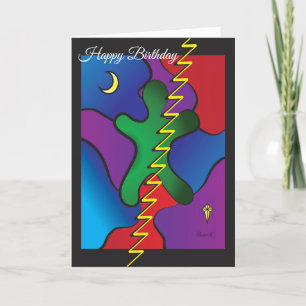 Resumen de la tarjeta de cumpleaños temática del a